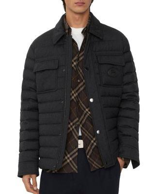 Wool Flannel Padded Overshirt by BURBERRY