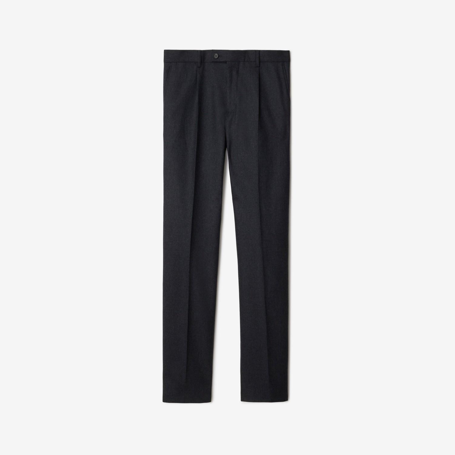Wool Flannel Tailored Trousers by BURBERRY