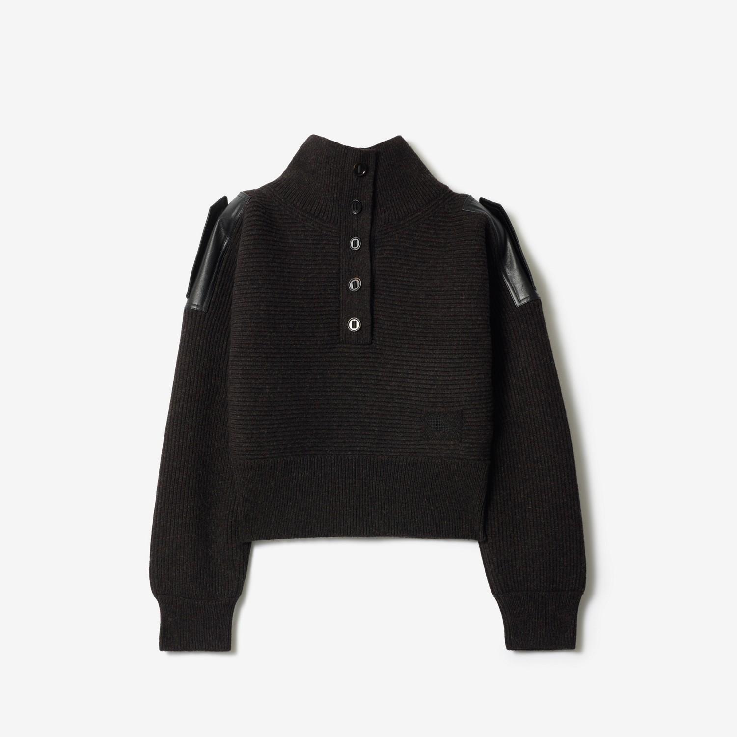 Wool Half-button Sweater by BURBERRY