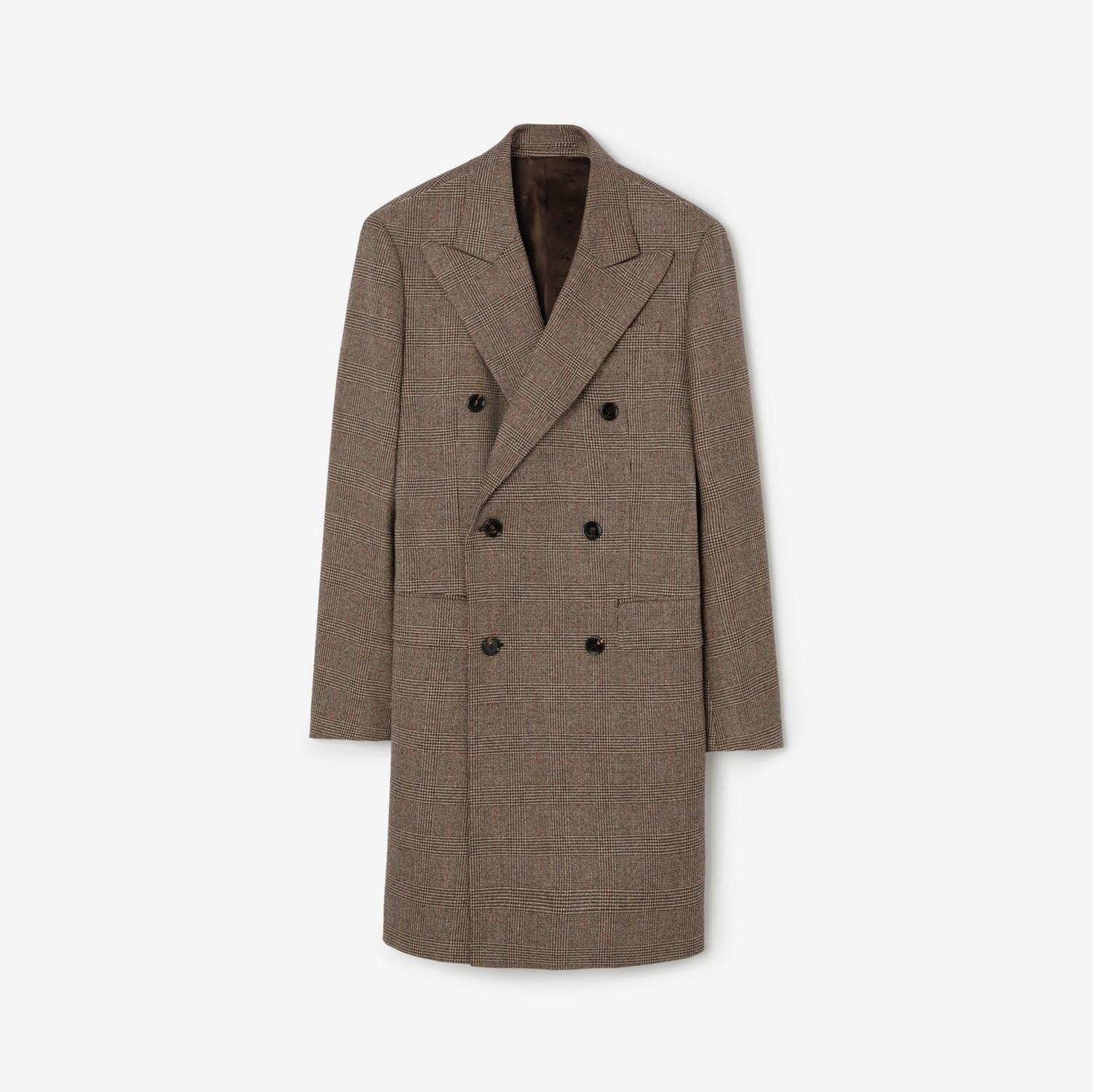 Wool Linen Blend Denbury Tailored Coat by BURBERRY