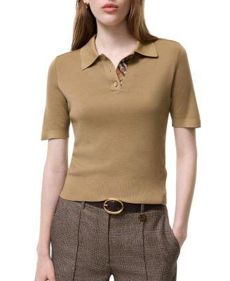 Wool Polo Shirt by BURBERRY