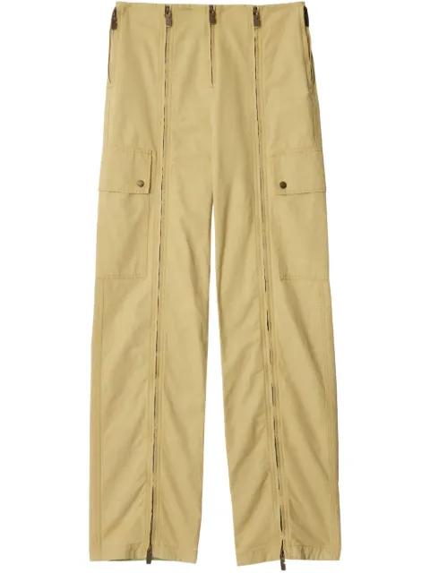 Zip straight-leg trousers by BURBERRY