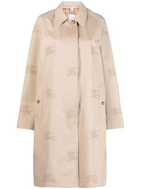 all-over-embroidered coat by BURBERRY