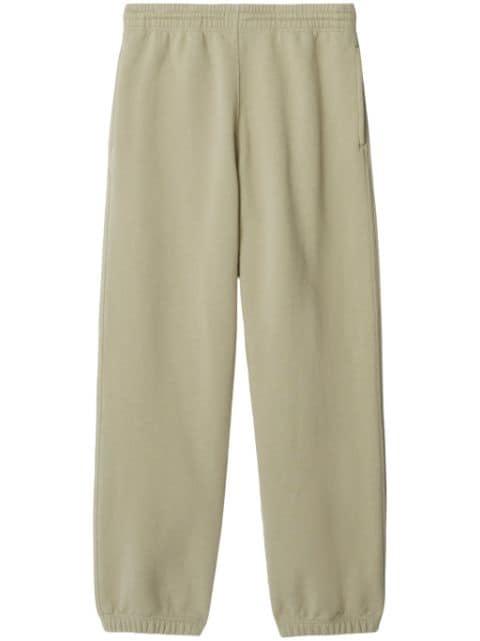appliqué-logo cotton track pants by BURBERRY