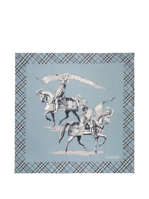 archive Knight silk scarf by BURBERRY