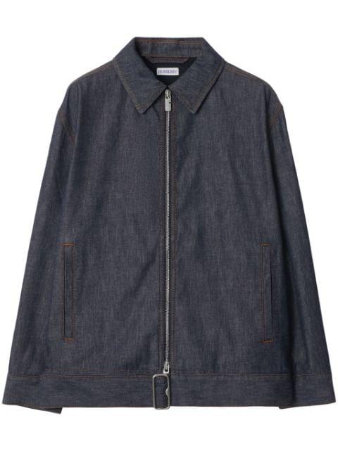 belted denim jacket by BURBERRY