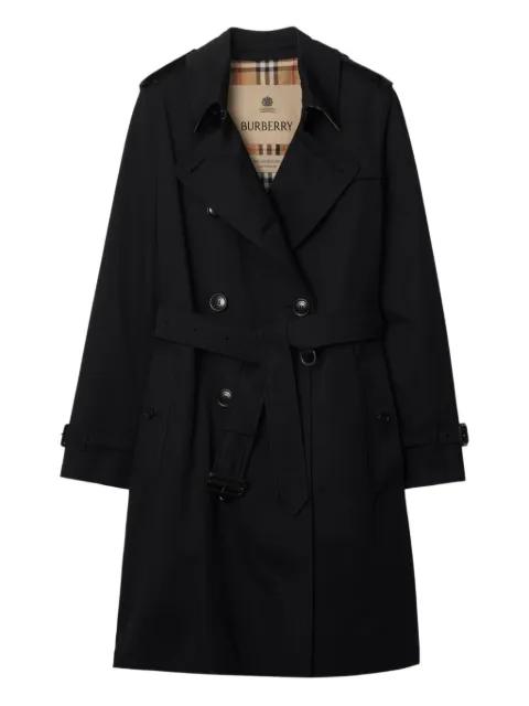 belted double-breasted trench coat by BURBERRY