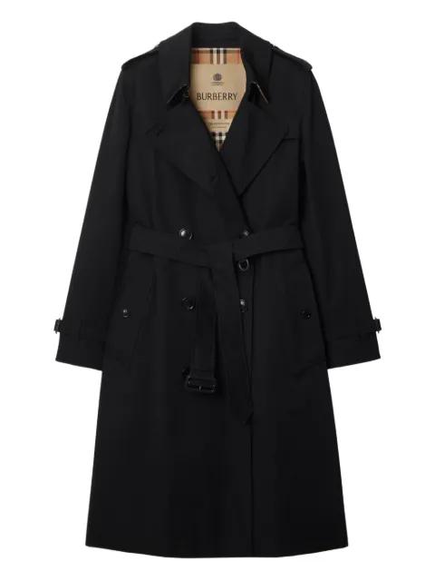 belted double-breasted trench coat by BURBERRY