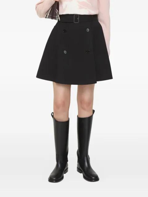belted leather skirt by BURBERRY