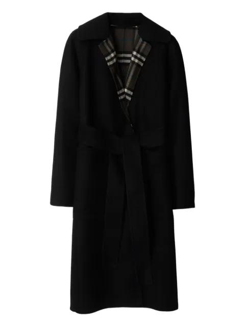 belted reversible wool coat by BURBERRY