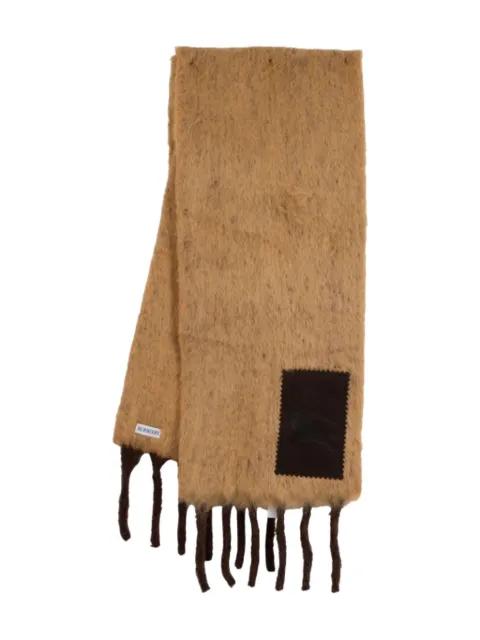 brushed wool patch scarf by BURBERRY