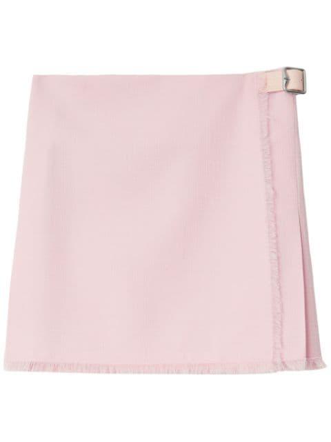 buckle-fastening wool kilt by BURBERRY