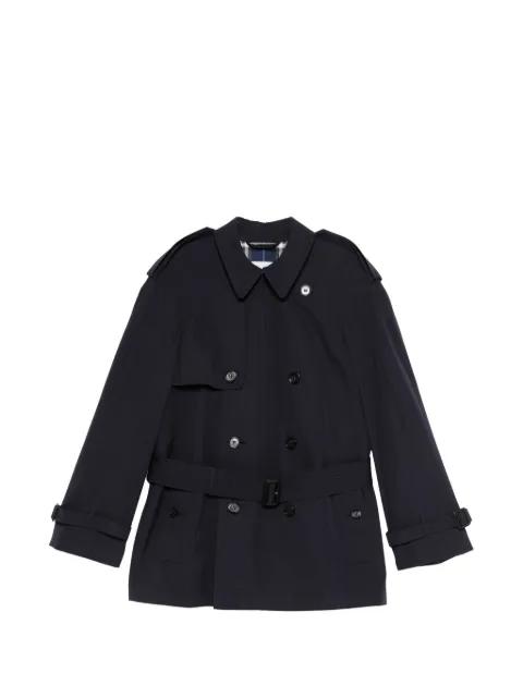button belted coat by BURBERRY