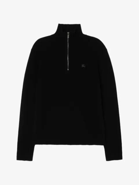 cashmere-blend half-zip sweater by BURBERRY