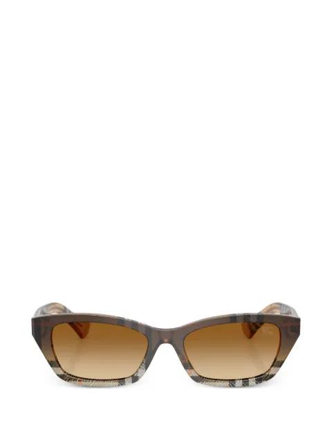 cat-eye checked sunglasses by BURBERRY