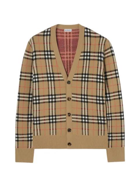 check button cardigan by BURBERRY