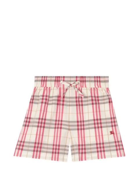 check cotton shorts by BURBERRY