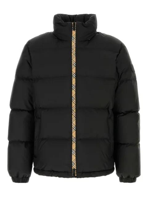 check-detail padded jacket by BURBERRY