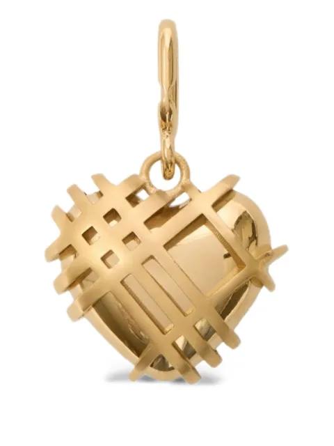 check-heart charm by BURBERRY