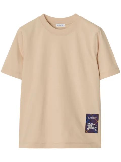 check-label cotton T-shirt by BURBERRY