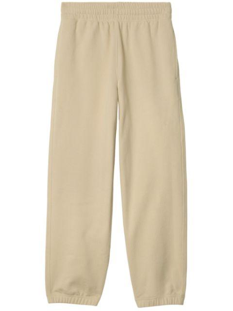check-label cotton track pants by BURBERRY