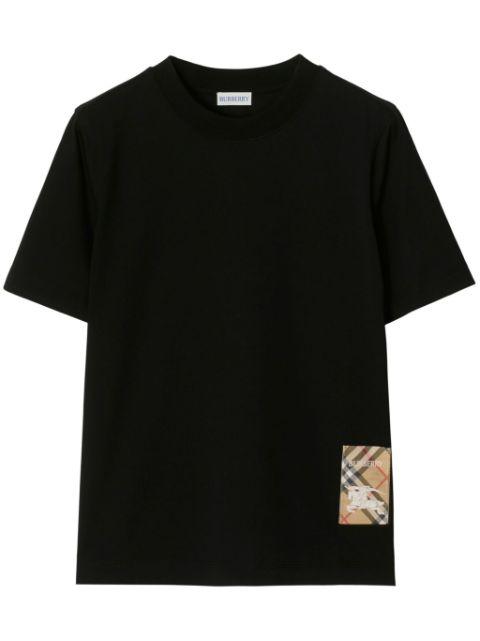 check-patch T-shirt by BURBERRY