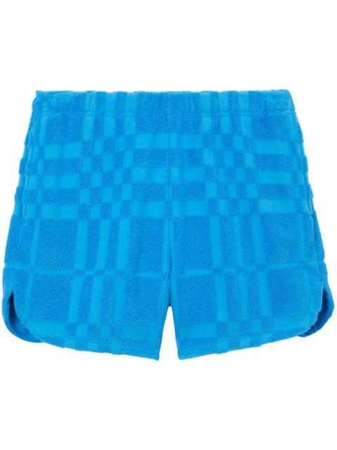 check-pattern above-knee length shorts by BURBERRY