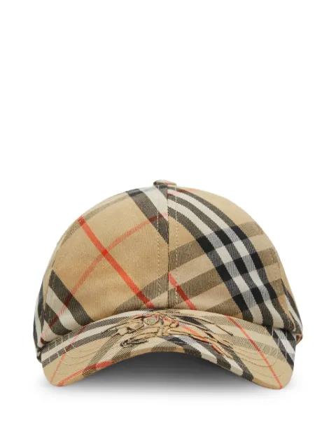 check pattern baseball cap by BURBERRY