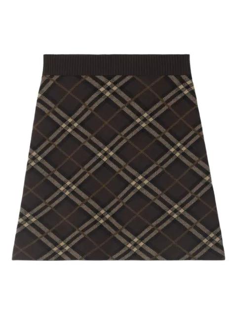 check-pattern mini skirt by BURBERRY