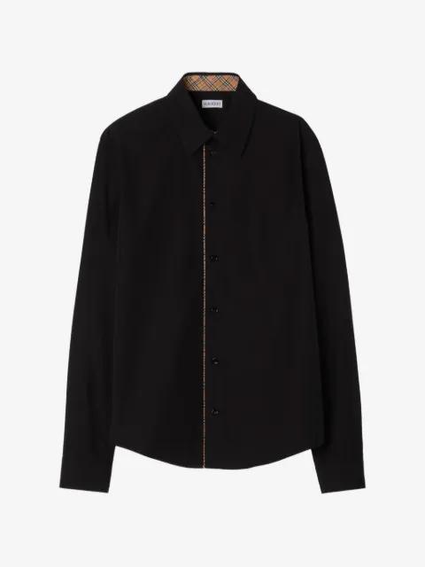 check piping shirt by BURBERRY