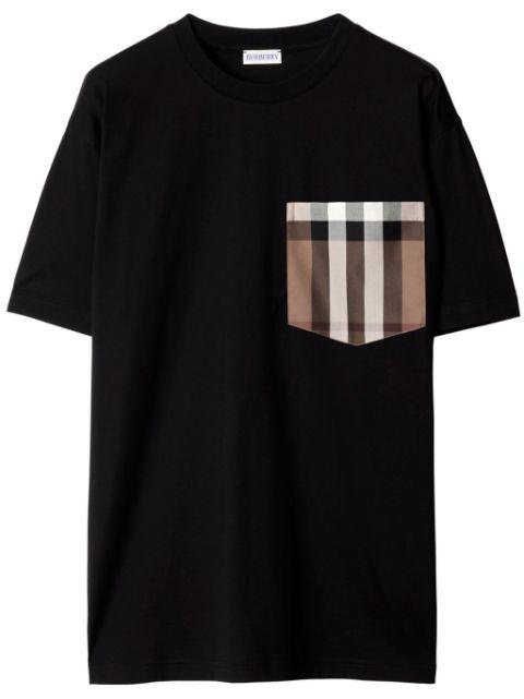 check-pocket T-shirt by BURBERRY