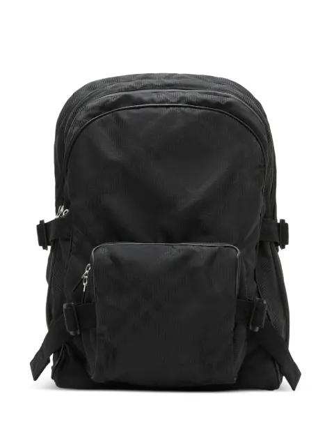 check-print jacquard backpack by BURBERRY