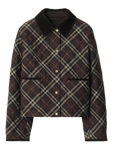 check quilted jacket by BURBERRY