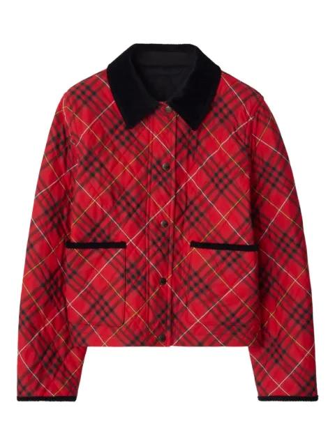 check quilted jacket by BURBERRY