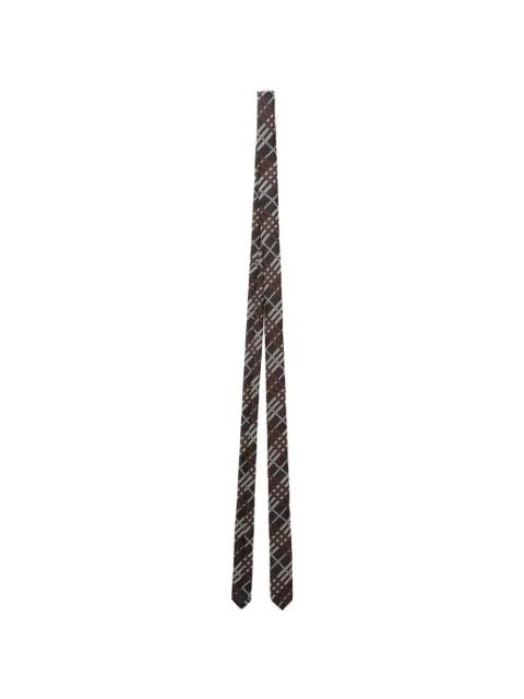 check skinny silk tie by BURBERRY