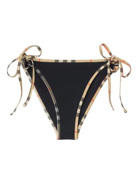 check-trim bikini bottoms by BURBERRY