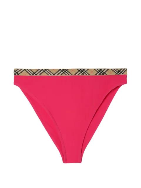 check-trim bikini briefs by BURBERRY