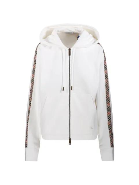 check zip hoodie by BURBERRY