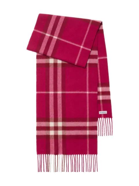 checked cashmere scarf by BURBERRY