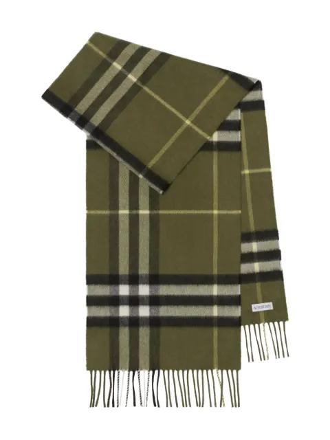 checked cashmere scarf by BURBERRY