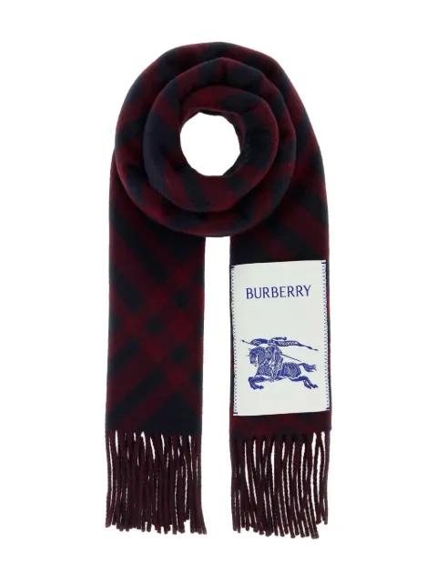 checked cashmere scarf by BURBERRY
