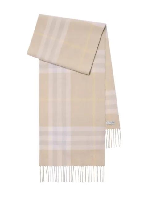 checked cashmere scarf by BURBERRY