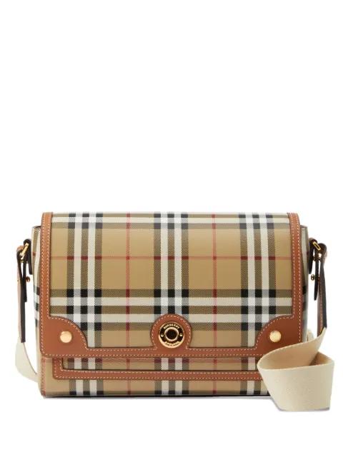 checked cross body bag by BURBERRY