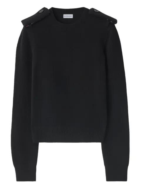checked-epaulettes sweater by BURBERRY