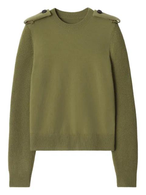 checked-epaulettes sweater by BURBERRY