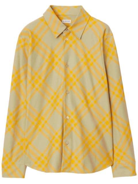 checked flannel shirt by BURBERRY