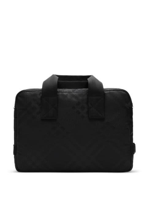checked-jacquard briefcase by BURBERRY