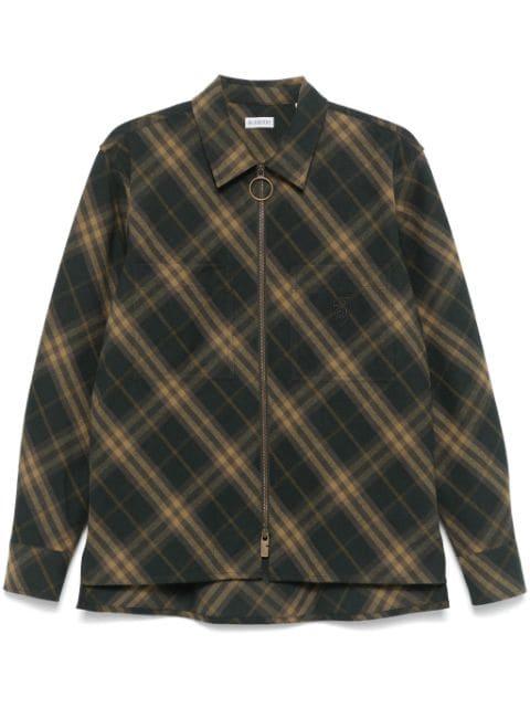 checked overshirt by BURBERRY