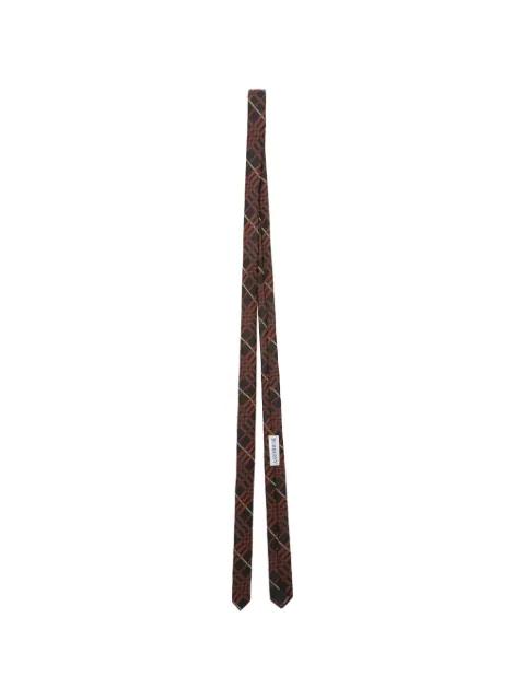 checked silk tie by BURBERRY