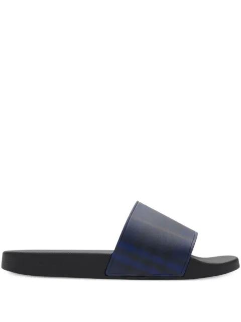 checked slides by BURBERRY